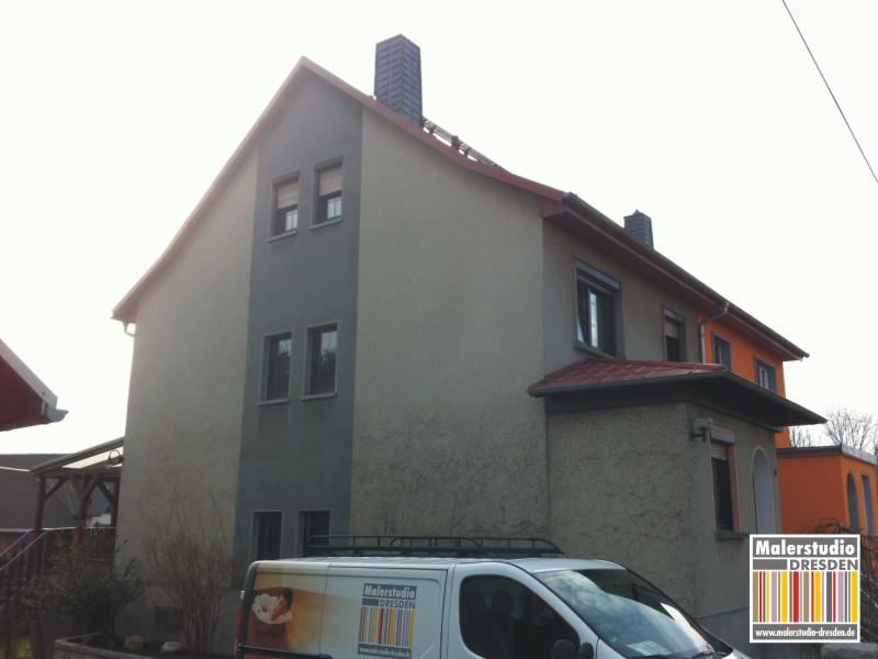 Moderne Fassadengestaltung eines Einfamilienhauses