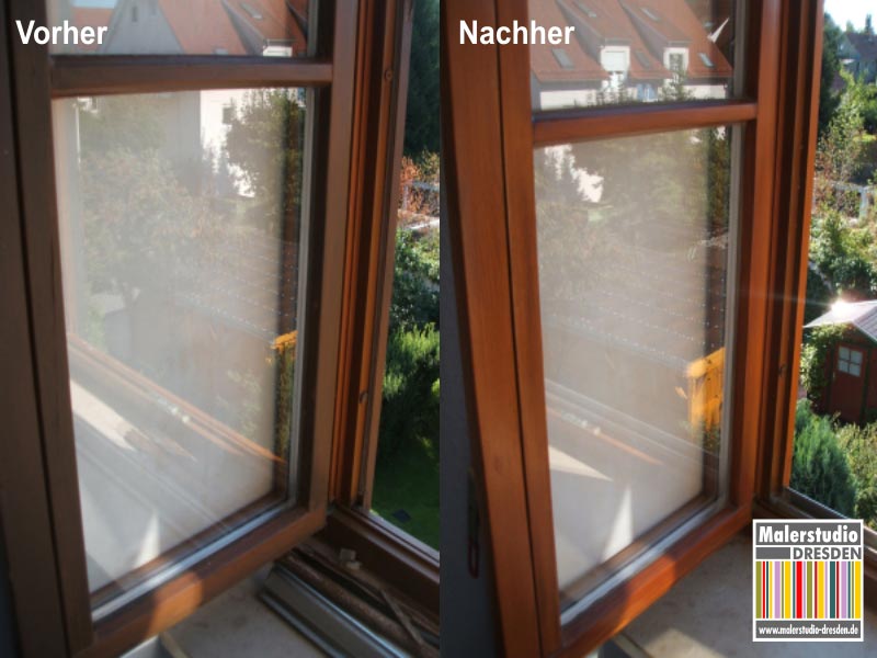Fenstersanierung stark geschädigter Holzfenster EFH